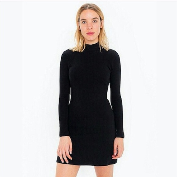 American Apparel Dresses & Skirts - American Apparel Black Mock Turtleneck Mini Dress